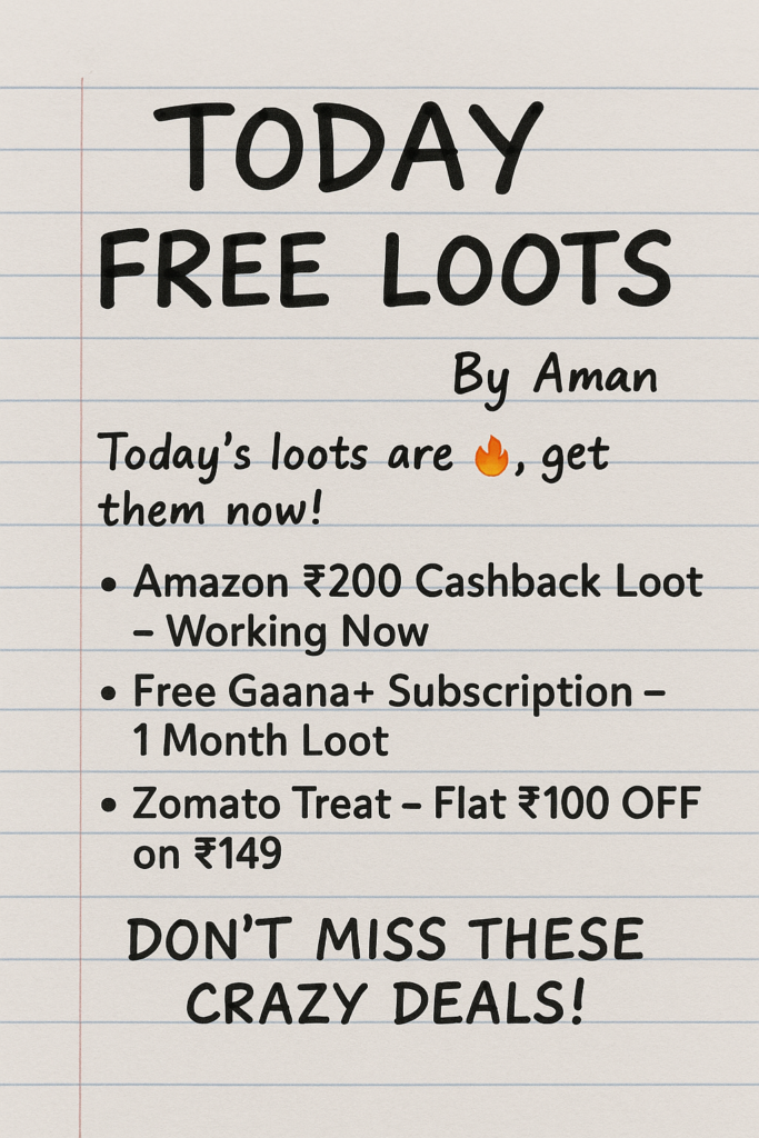 🎁 Today’s Free Loots: Don’t Miss These Crazy Deals!